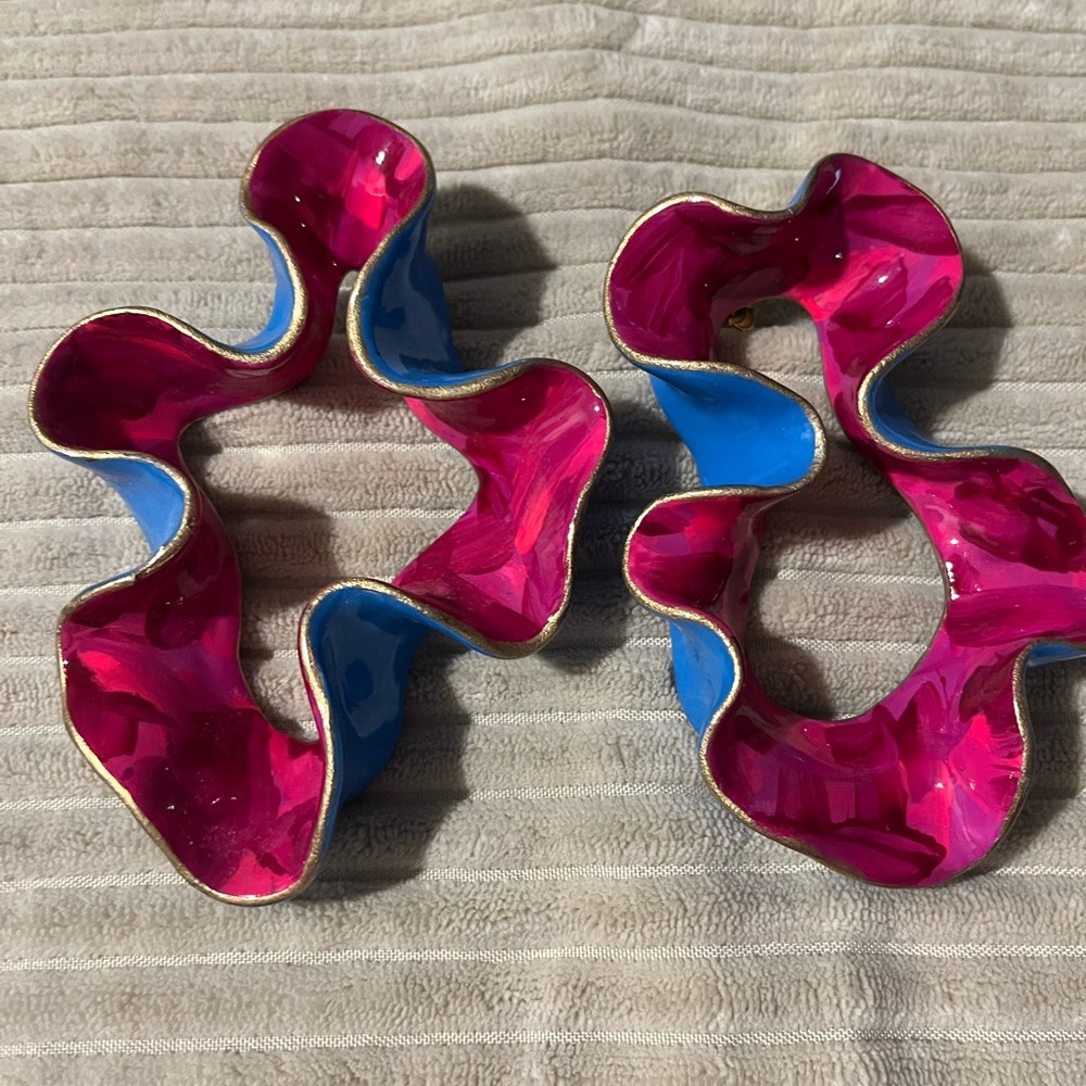 Handmade Polymar Clay Lightweight Bold Earrings Made by Lady Luck